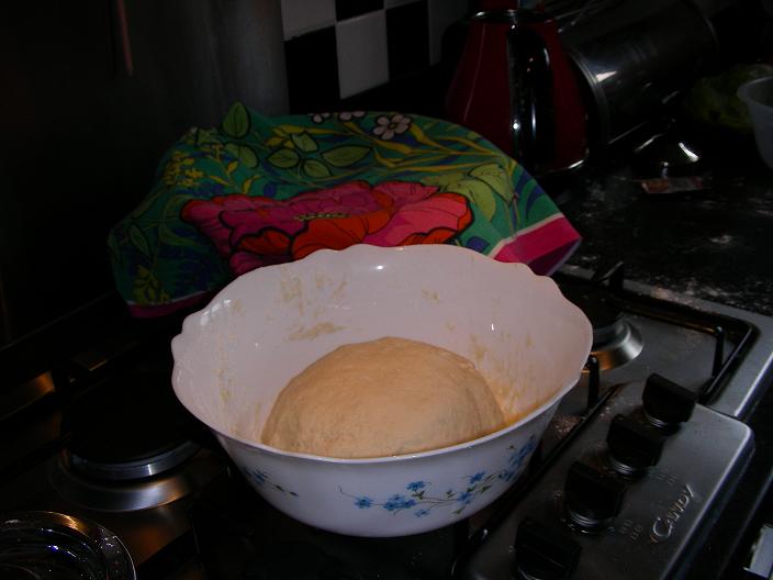L'impasto prima della lievitazione