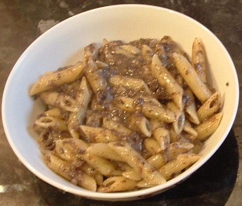 Penne alla crema di funghi