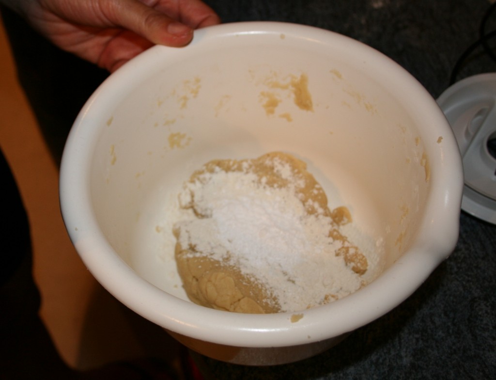 Preparing the crumbles