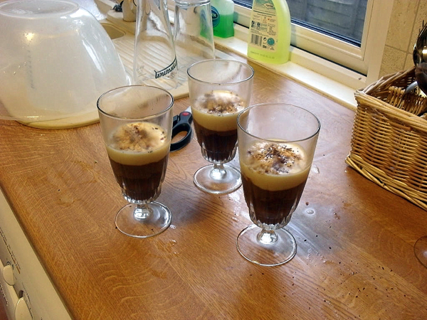 Trio di mousse al cioccolato