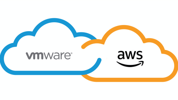 VMWare and AWS logos